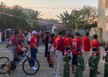 LDII Setu Adakan Upacara Kemerdekaan dan Jalan Sehat