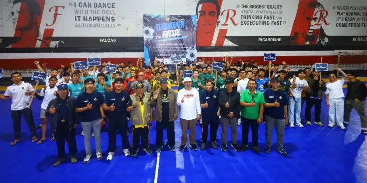 DPD LDII Kabupaten Bandung Barat menyelenggarakan Turnamen Futsal LDII Bandung Barat 2025 dengan tema “Satu Tim, Satu Tujuan” pada Minggu (24/8), bertempat di Inspire Arena. Foto: LINES