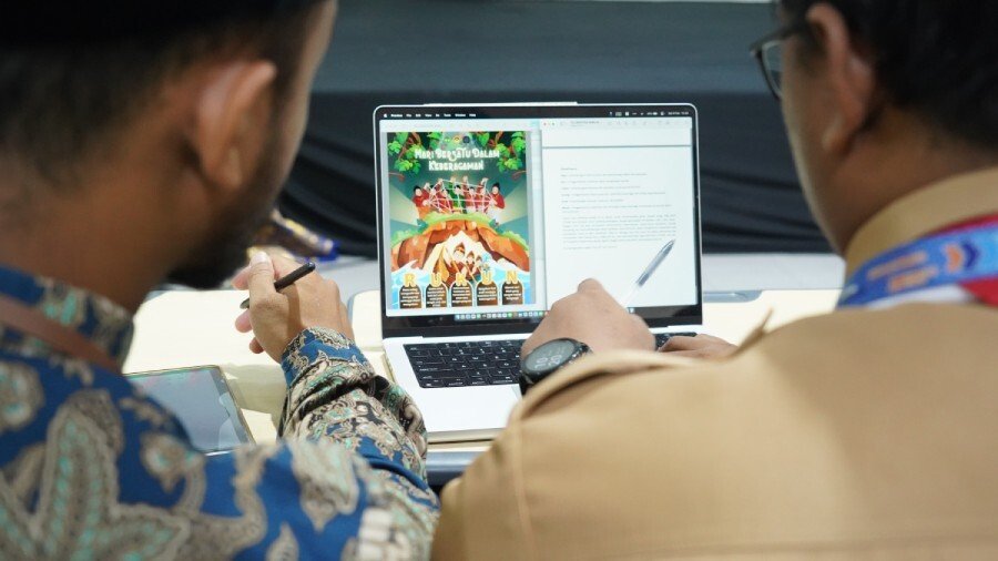 Kompetisi Desain Grafis AI Karakter Luhur. Foto: LINES.