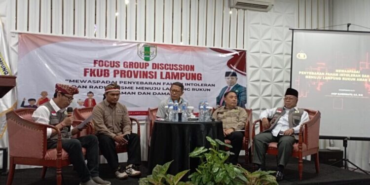 DPW LDII Lampung menghadiri undangan Focus Group Discussion (FGD) yang digelar FKUB Lampung. Foto: LINES.