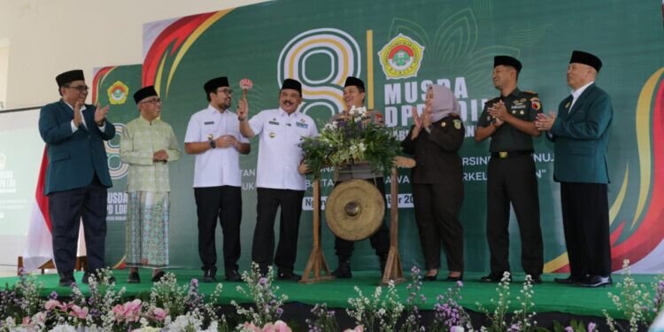 Bupati Nganjuk, Marhaen Djumadi membuka Musyawarah Daerah (Musda) VIII Lembaga Dakwah Islam Indonesia. Foto: LINES.