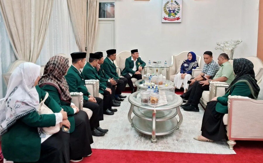 Jajaran pengurus DPW LDII Sulawesi Selatan audiensi dengan Wakil Gubernur Sulawesi Selatan, Fatmawati Rusdi. Foto: LINES.
