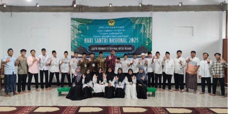 DPD LDII Kabupaten Paser menggelar ujian hafalan Al Quran bagi para santri tahfidz. Foto: LINES.