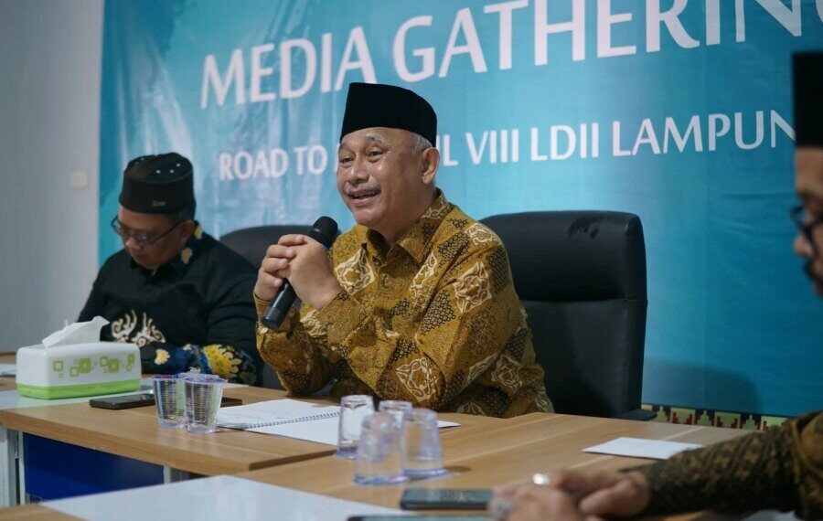 DPW LDII Lampung menghelat “Media Gathering Road to Muswil VIII LDII Lampung”, di kantor DPW LDII Provinsi Lampung. Foto: LINES.