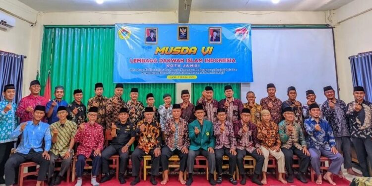 DPD LDII Kota Jambi menghelat “Musyawarah Daerah (Musda) VI”, di aula Tri Sukses Boarding School, Kota Jambi. Foto: LINES.