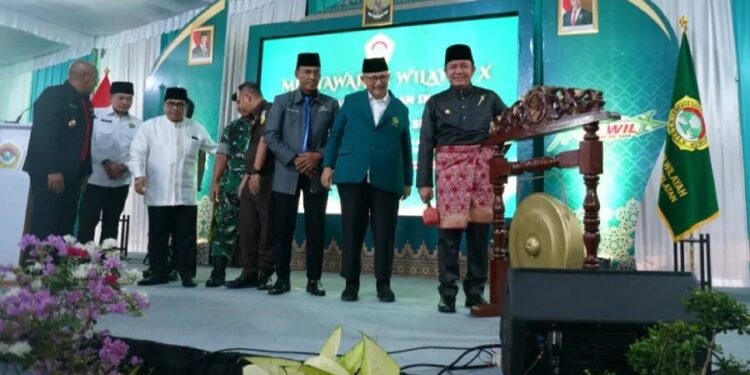 "Musyawarah Wilayah (Muswil) X LDII Sumsel”, di Ponpes Azizah Bukit Kenten, Palembang. Foto: LINES.