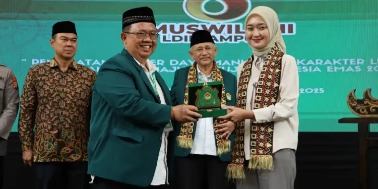 Wakil Gubernur Lampung, Jihan Nurlela, mengajak LDII untuk terus berkolaborasi dengan pemerintah daerah untuk mengahdapi berbagai tantangan di Lampung. Foto: LINES