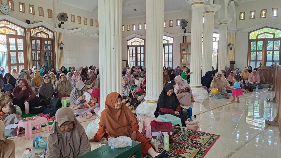 PC LDII Wangon menggelar pengajian rutin di Masjid Agung Nurullah, Banyumas. Foto: LINES.