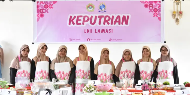 Keputrian LDII Lamasi menyelenggarakan kegiatan lomba masak-memasak untuk remaja putri bertajuk Cooking Battle. Foto: LINES