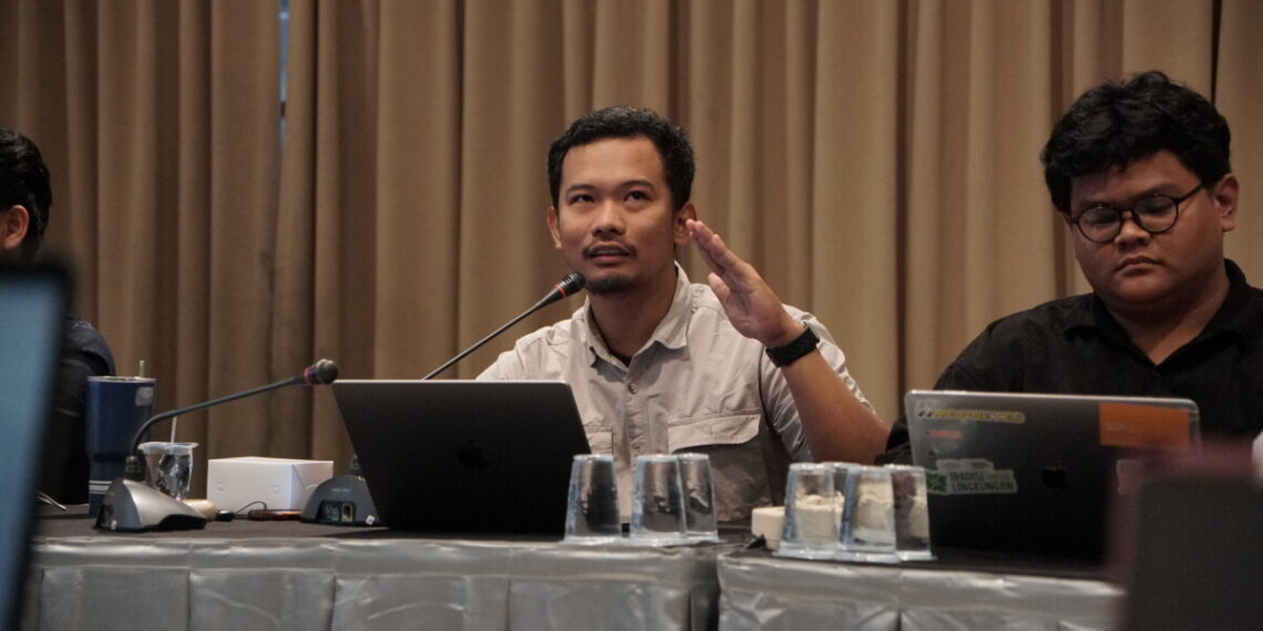 Anggota Divisi Litbang LINES DPP LDII, Galant Prabajati di acara Rapat Koordinasi Bidang Komunikasi Informasi dan Media (Rakorbid KIM) pada Sabtu (15/11). Foto: LINES