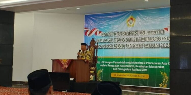 LDII Kabupaten Kudus mengikuti Rapat Koordinasi Wilayah (Rakorwil) LDII Jawa Tengah. Foto: LINES.