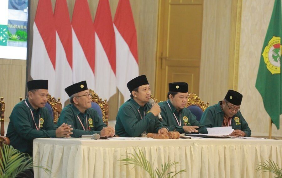 Bupati Jember, Muhammad Fawait saat membuka secara daring Musyawarah Daerah (Musda) X LDII Jember. Foto: LINES.