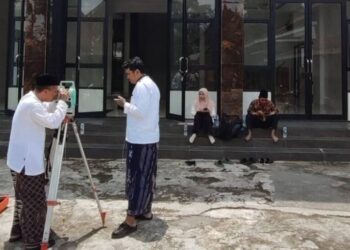 LDII Sinduharjo Gandeng Kemenag Sleman Pastikan Arah Kiblat Masjid Akurat