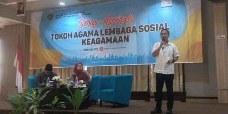 Kantor Wilayah Kementerian Agama Provinsi Kalimantan Barat (Kalbar) menggelar ‘Serap Aspirasi Tokoh Agama dan Lembaga Sosial Keagamaan’. Foto: LINES.