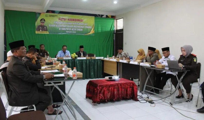 DPD LDII Aceh Tengah menghadiri undangan “Rapat Koordinasi Aliran Kepercayaan dan Aliran Keagamaan dalam Masyarakat (Rakor Pakem) Tahun 2025”. Foto: LINES