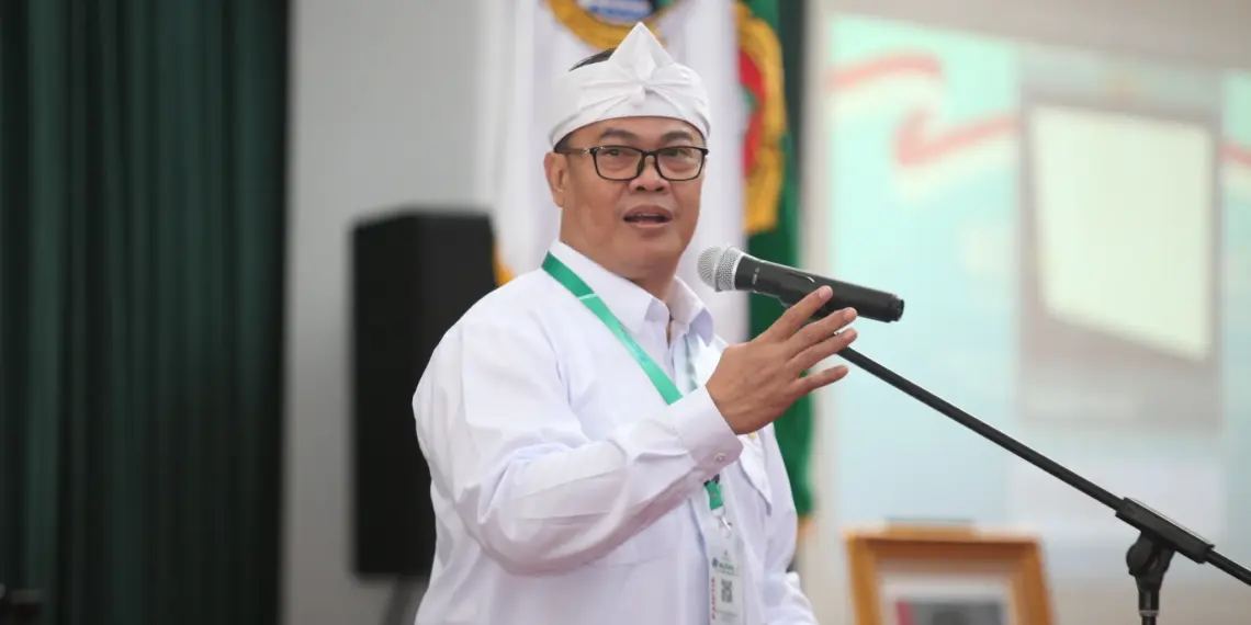 Ketua DPW LDII Jawa Barat, Dicky Harun menekankan bahwa pembinaan karakter generasi penerus melalui pendidikan 29 karakter luhur LDII, sejalan dengan program Gapura Panca Waluya Pemerintah Provinsi Jawa Barat. Foto: LINES
