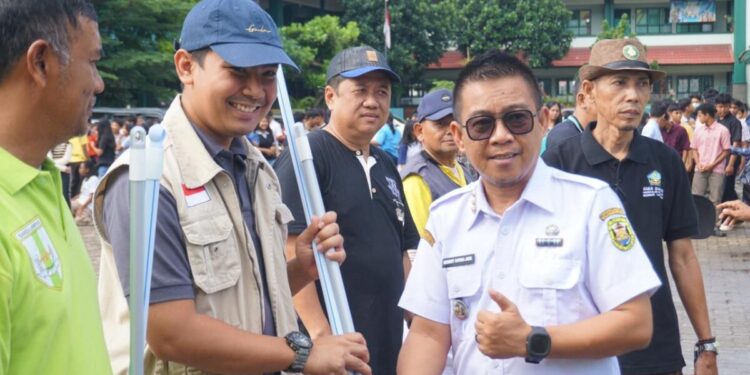 DPD LDII Bandar Lampung program bakti sosial dan bersih-bersih rumah ibadah lintas agama. Foto: LINES.