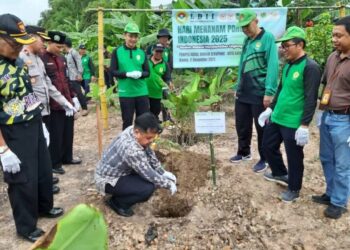 LDII Kepri dan SMA Budi Luhur Boarding School Kerja Sama Tanam Ratusan Pohon