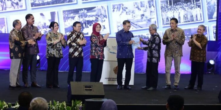 Kementerian Kebudayaan Republik Indonesia meluncurkan buku “Sejarah Indonesia: Dinamika Kebangsaan dalam Arus Global”. Foto: LINES.