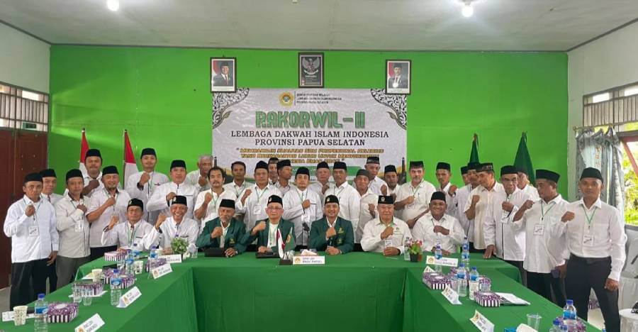 DPW LDII Papua Selatan menghelat Rapat Koordinasi Wilayah (Rakorwil) II di Gedung Serba Guna Roudhotul Jannah. Foto: LINES.
