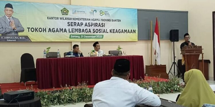 DPW LDII Banten menghadiri kegiatan Kantor Wilayah Kementerian Agama (Kemenag) Banten Serap Aspirasi. Foto: LINES.