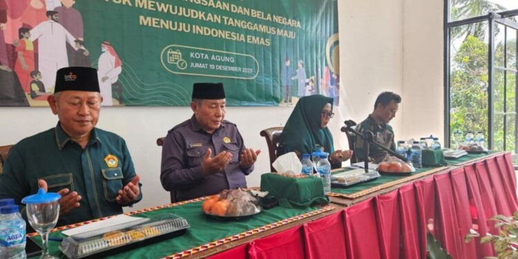 DPD LDII Tanggamus kerja sama dengan Bakesbangpol menghelat “Sosialisasi Wawasan Kebangsaan dan Bela Negara”. Foto: LINES.