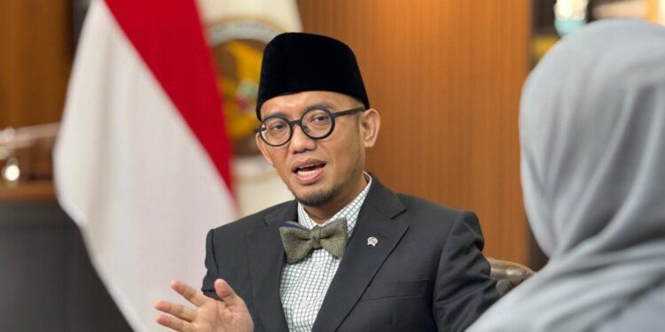 Wakil Menteri Haji dan Umrah RI, Dahnil Anzar Simanjuntak dalam wawancaranya bersama LDII news. Foto: LINES