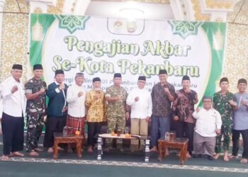 Perkuat Wawasan Kebangsaan, LDII Helat Pengajian Akbar Bersama Kodim 0301 Pekanbaru