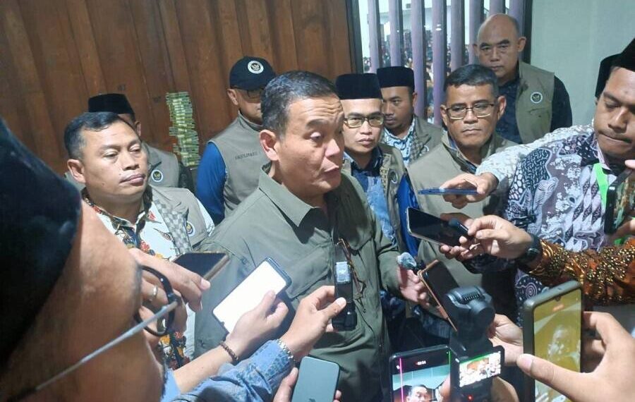 Mantan Kepala Satuan Operasional Arafah, Muzdalifah, dan Mina (Kasatops Armuzna) Laksamana Pertama (Laksma) Harun Ar-Rasyid saat menghadiri Diklat PPIH 2026.