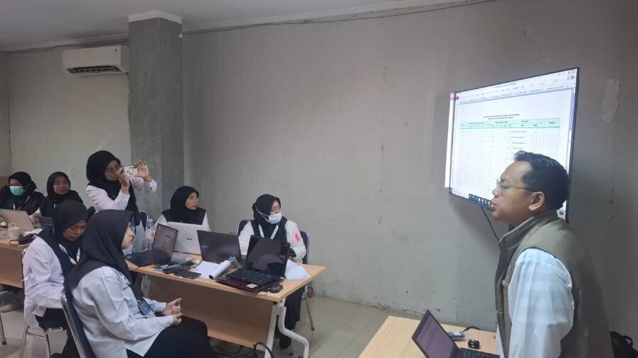 Sistem Komputerisasi Haji Terpadu (Siskohat) disampaikan saat Diklat PPIH 2026 di asrama haji Pondok Gede, Jakarta.