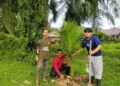 Dukung Ketahanan Pangan, LDII Langsa Tanam Pohon Kelapa