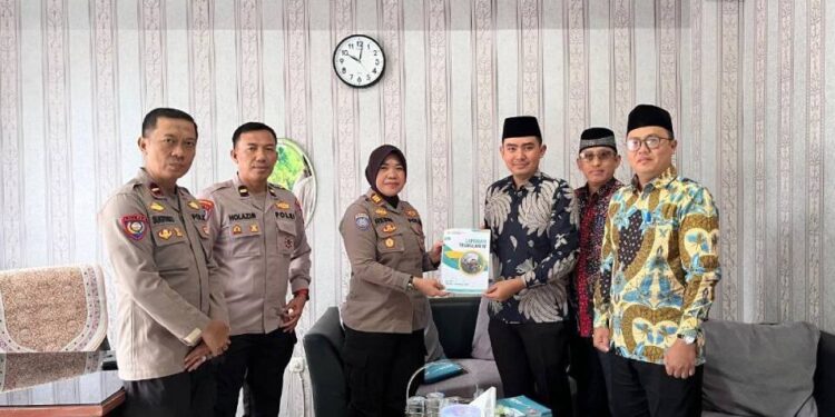 DPD LDII Kota Bandar Lampung audiensi dengan Satuan Pembinaan Masyarakat (Satbinmas) Polresta Bandar Lampung. Foto: LINES.