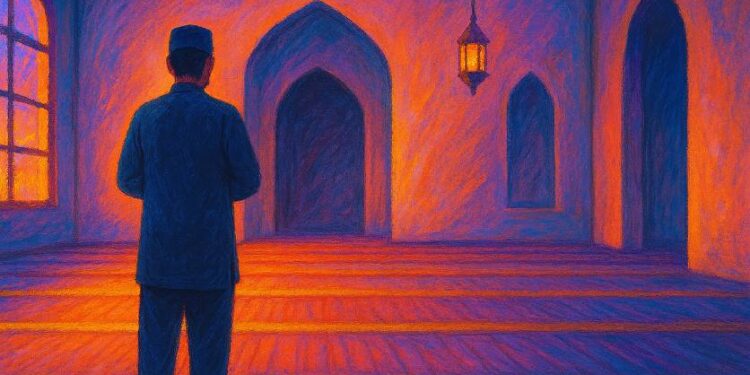 Ilustrasi Salat Khusyuk. Foto: LINES.