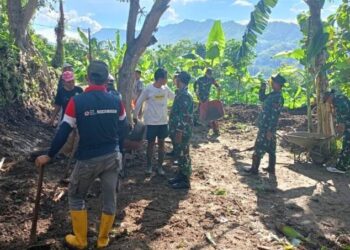 Koramil Gedangsari dan LDII Bersihkan Masjid Sambut Ramadhan