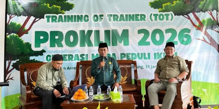 DPW LDII Kepulauan Bangka Belitung kerja sama dengan Yayasan Arroyan Qiyammu Lail dan DLHK Kepulauan Bangka Belitung gelar pelatihan Proklim. Foto: LINES.