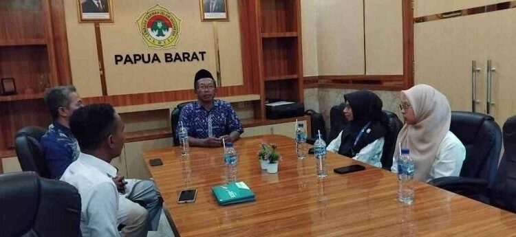 DPW LDII Papua Barat menerima silaturahim tim redaksi TVRI Papua Barat. Foto: LINES.