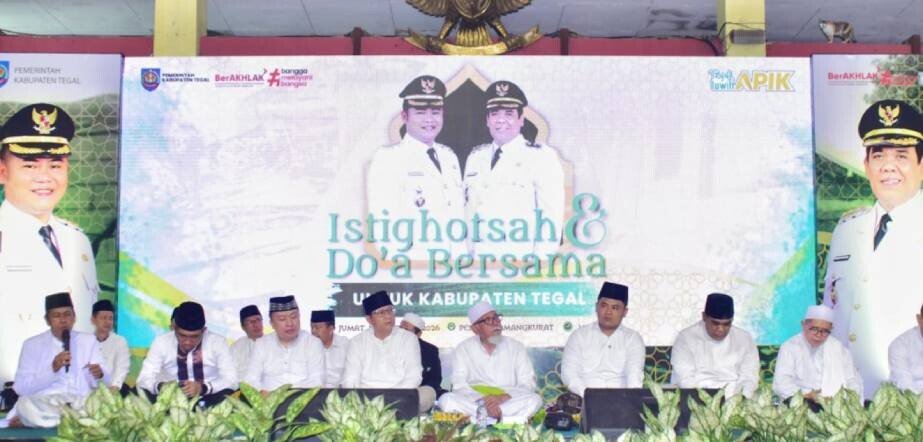 LDII Tegal menghadiri undangan Pemkab istighosah dan doa bersama. Foto: LINES.