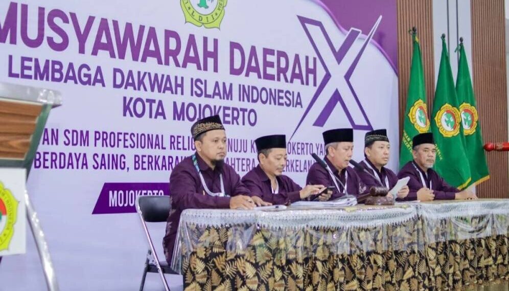 Musda X LDII Mojokerto menetapkan Suhartono sebagai Ketua DPD LDII Mojokerto. Foto: LINES.