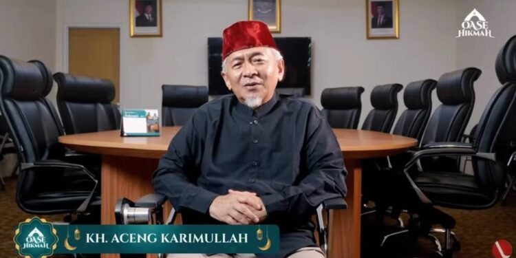 Foto: KH Aceng Karimullah pada Oase Hikmah Ramadan. Foto: LINES.