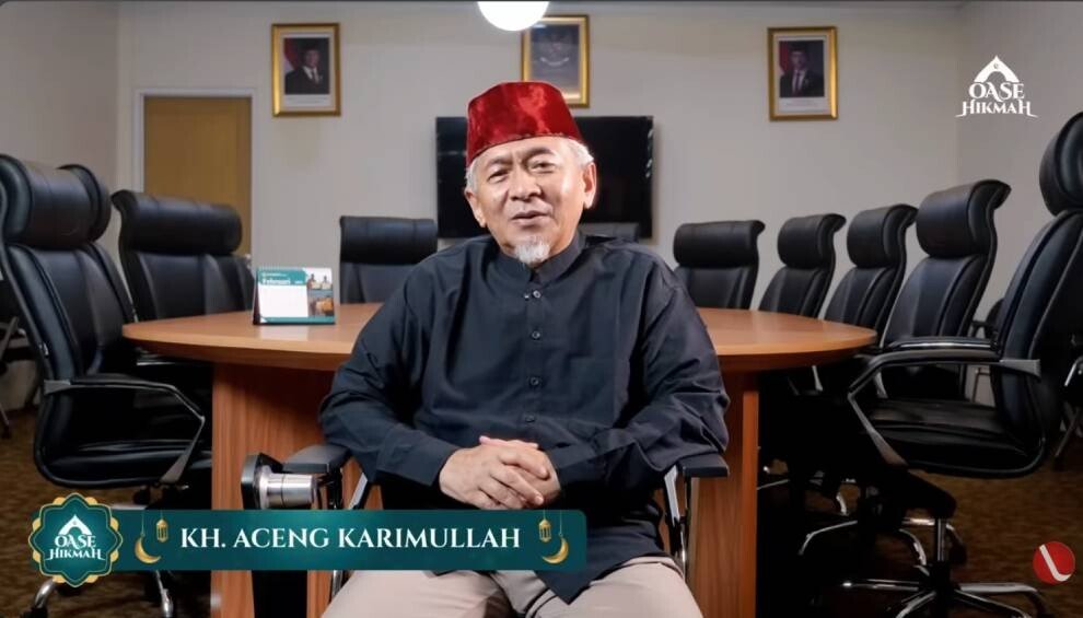 Foto: KH Aceng Karimullah pada Oase Hikmah Ramadan. Foto: LINES.