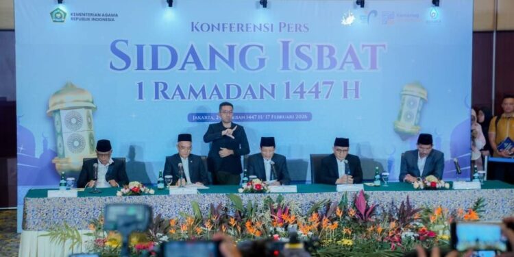 Sidang Isbat Kementerian Agama Penentuan Ramadan. Foto: LINES.