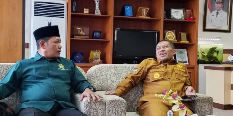 DPD LDII Bengkalis silaturahim dengan Wakil Bupati Bengkalis, Bagus Santoso. Foto: LINES.