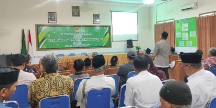 DPD LDII Kabupaten Klaten menggelar Pembekalan Keorganisasian. Foto: LINES.