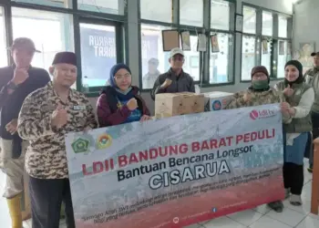 LDII Salurkan Bantuan Korban Longsor Cisarua Melalui Kantor Kemenag Bandung Barat