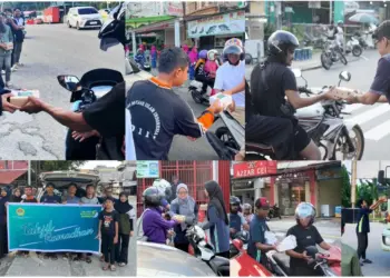 LDII Kota Bontang Bagikan Ratusan Paket Takjil Libatkan Generasi Muda
