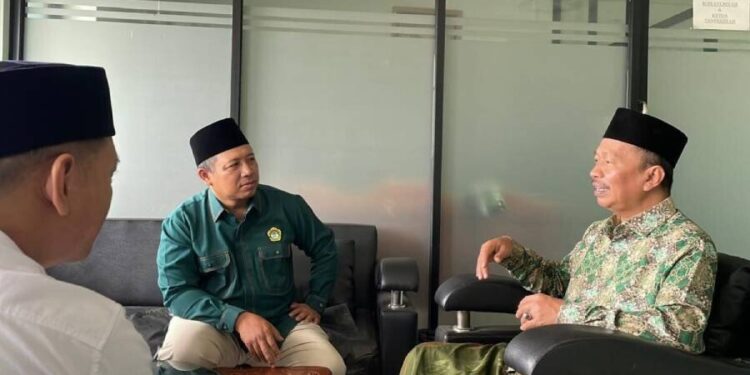 DPD LDII Kabupaten Bandung bersilaturrahim dengan para pengurus PCNU Kab. Bandung. Foto: LINES.