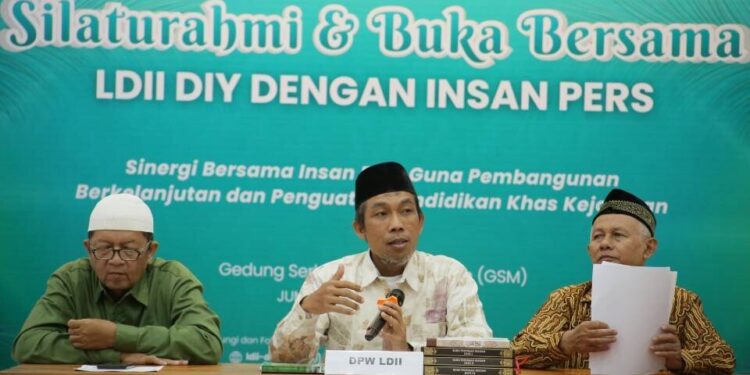 DPW LDII Provinsi Daerah Istimewa Yogyakarta (DIY) menggelar silaturahim dan buka bersama dengan insan pers. Foto: LINES.