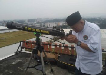 LDII Kota Bandung Partisipasi dalam Pemantauan Hilal Penentuan 1 Syawal 1447 H