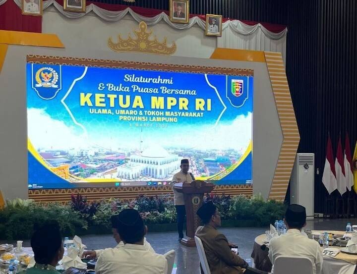 LDII Lampung Buka Bersama Ketua MPR RI, Gubernur Lampung,  ulama, serta tokoh masyarakat setempat. Foto: LINES.