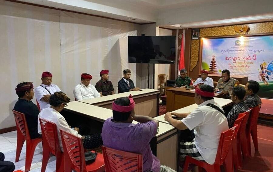 LDII Tabanan menghadiri rapat koordinasi dengan Babinsa dan Babinkamtibmas, tokoh adat, pecalang, serta tokoh masyarakat setempat. Foto: LINES.
